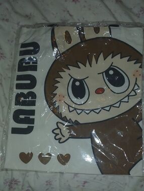 Labubu Tote! BNWT!!Cute Character Graphic Tote!!Brown & Cream